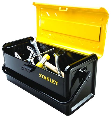 stanley tool box 22 in l metal|stanley big space metal toolbox.